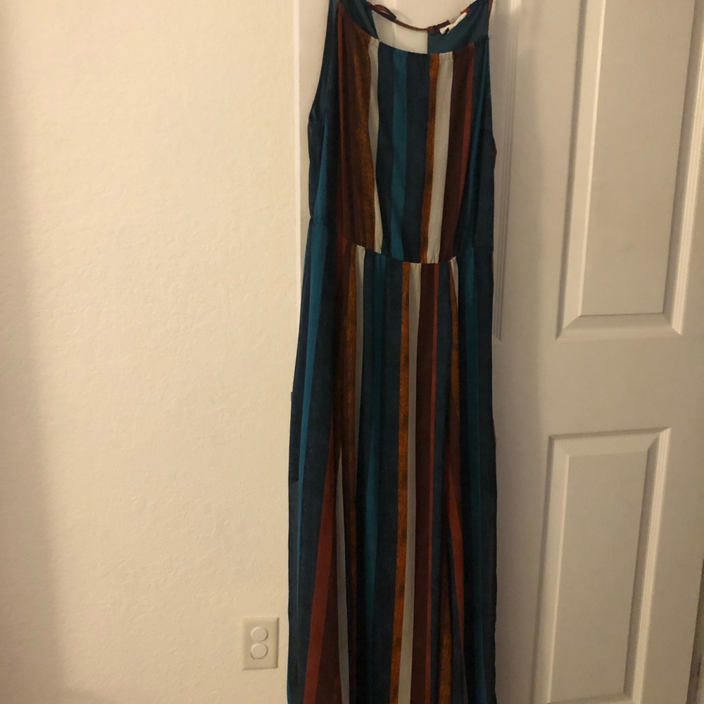 Long striped dress